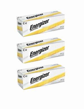 36 Energizer Industrial C Alkaline Batteries (EN93, LR14) Exp: 2035